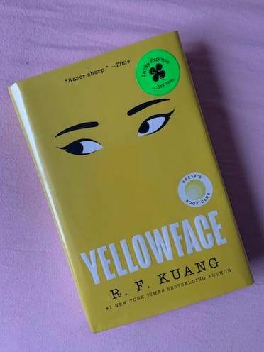 Hardback copy of Yellowface by R. F. Kuang