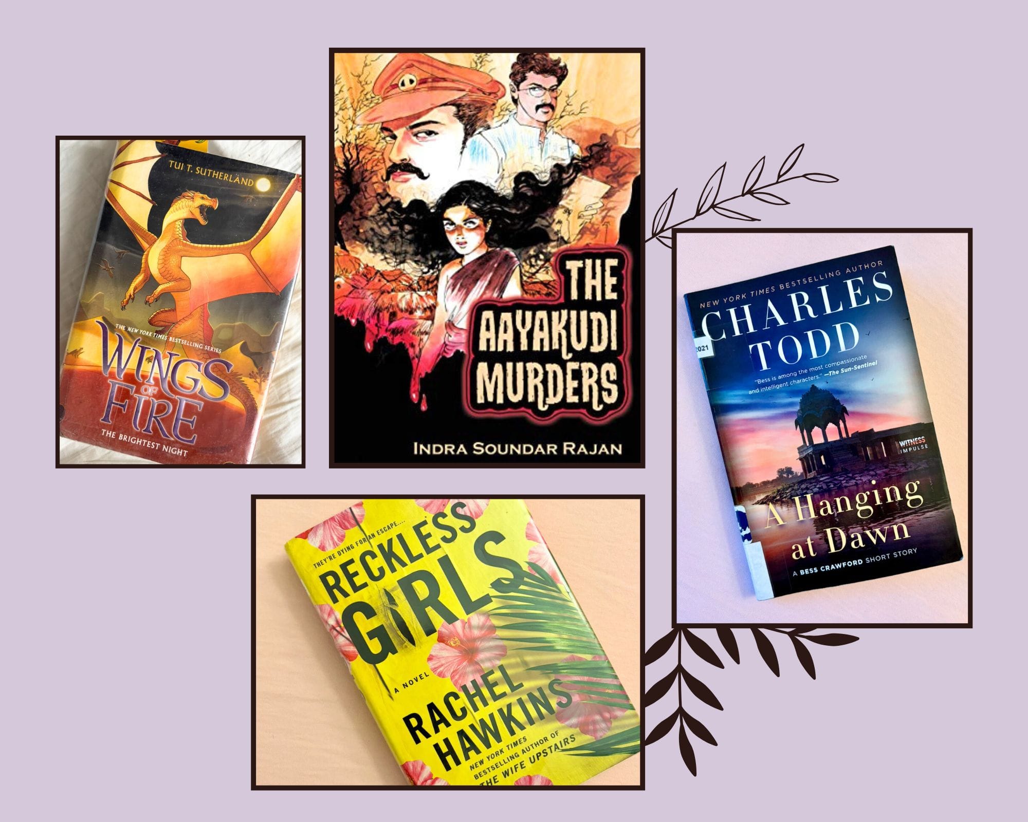 collection of 4 books of fiction I read this month