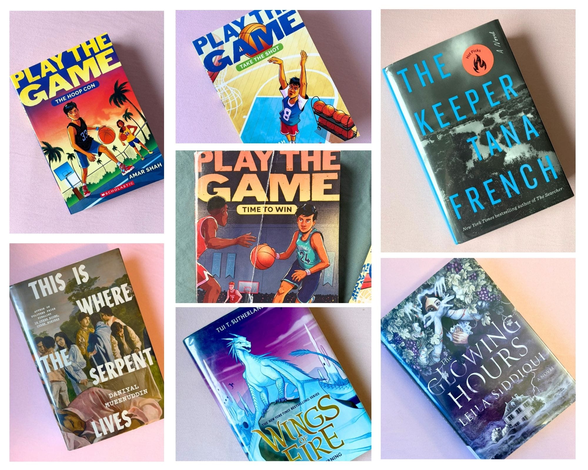 a collage of books I read this month