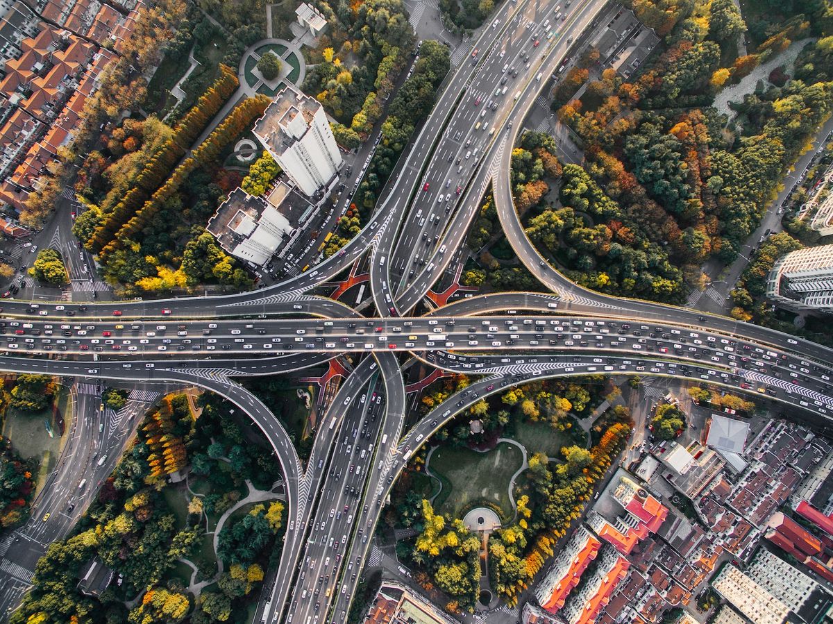 the art of sticking to one's lane in heavy traffic